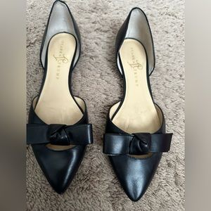 Ivanka Trump Black Bow Flats